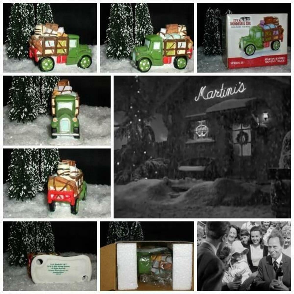 It's A Wonderful Life Enesco Christmas Village 'MARTINI MOVING TRUCK' New!
